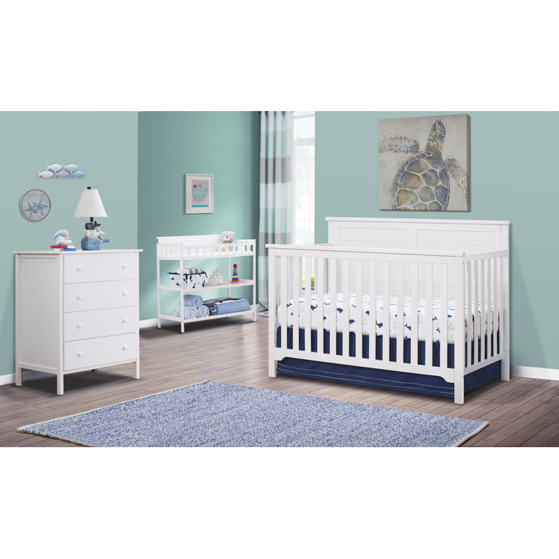 Sorelle Convertible Standard Attached to Crib 4 Piece Nursery Furniture Set Reviews Wayfair